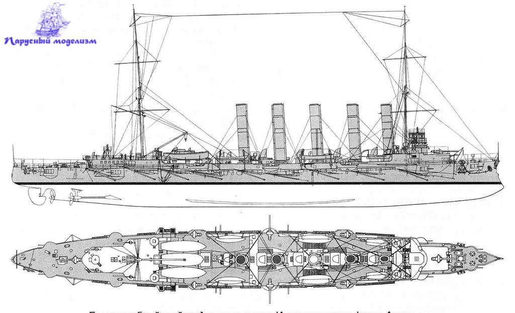 Крейсер аскольд чертежи